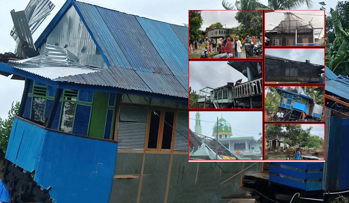 Puting Beliung Mengamuk di Lanrisang, 30 Rumah & 2 Sekolah Rusak